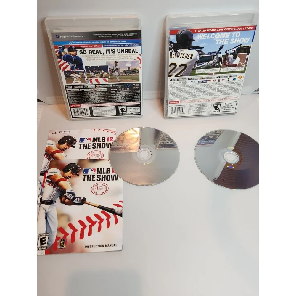 Lot of 2 MLB 12: The Show and MLB The Show 14 Show PS3 - 12-Manual Tested